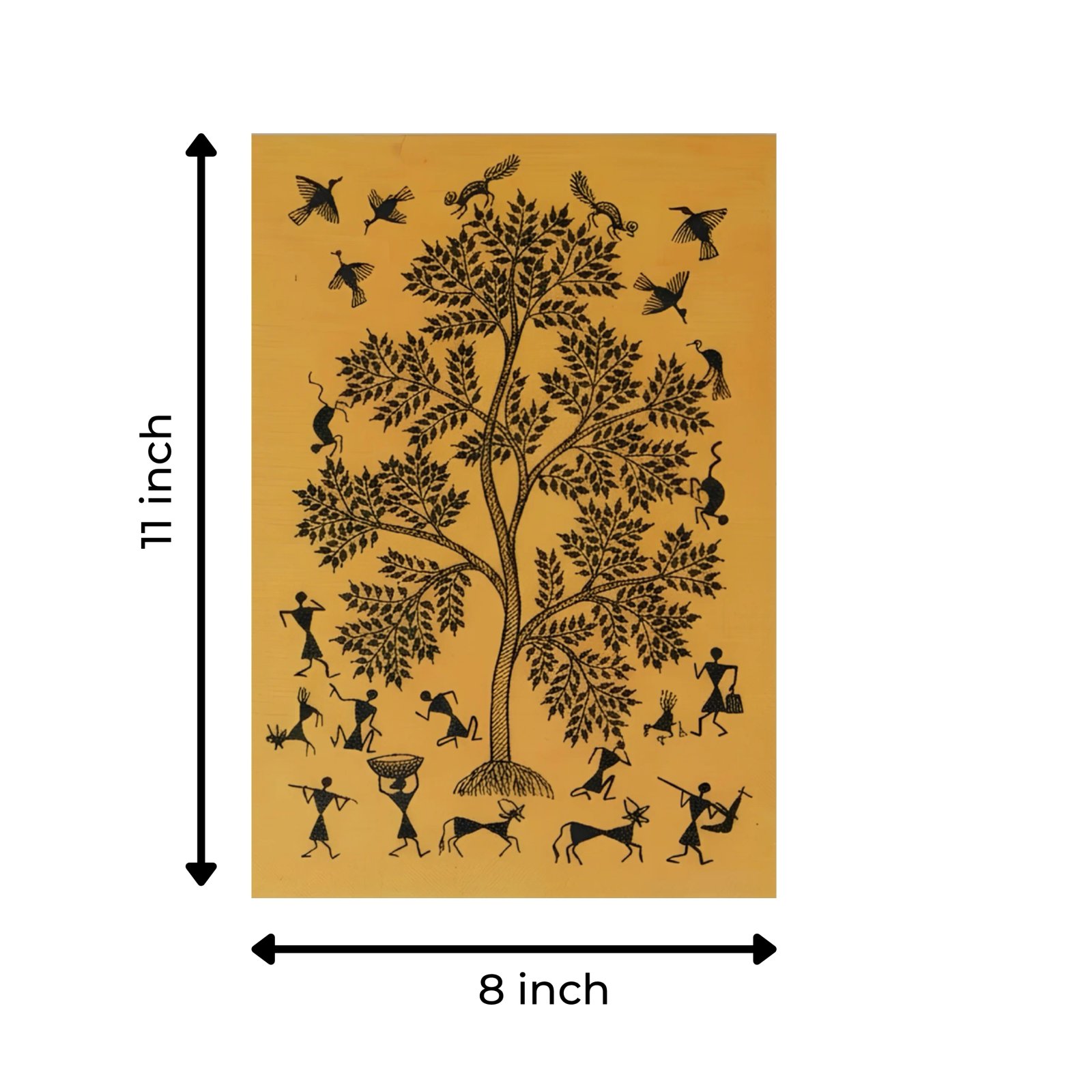Authentic Warli Tree of Life Thumbnail 3