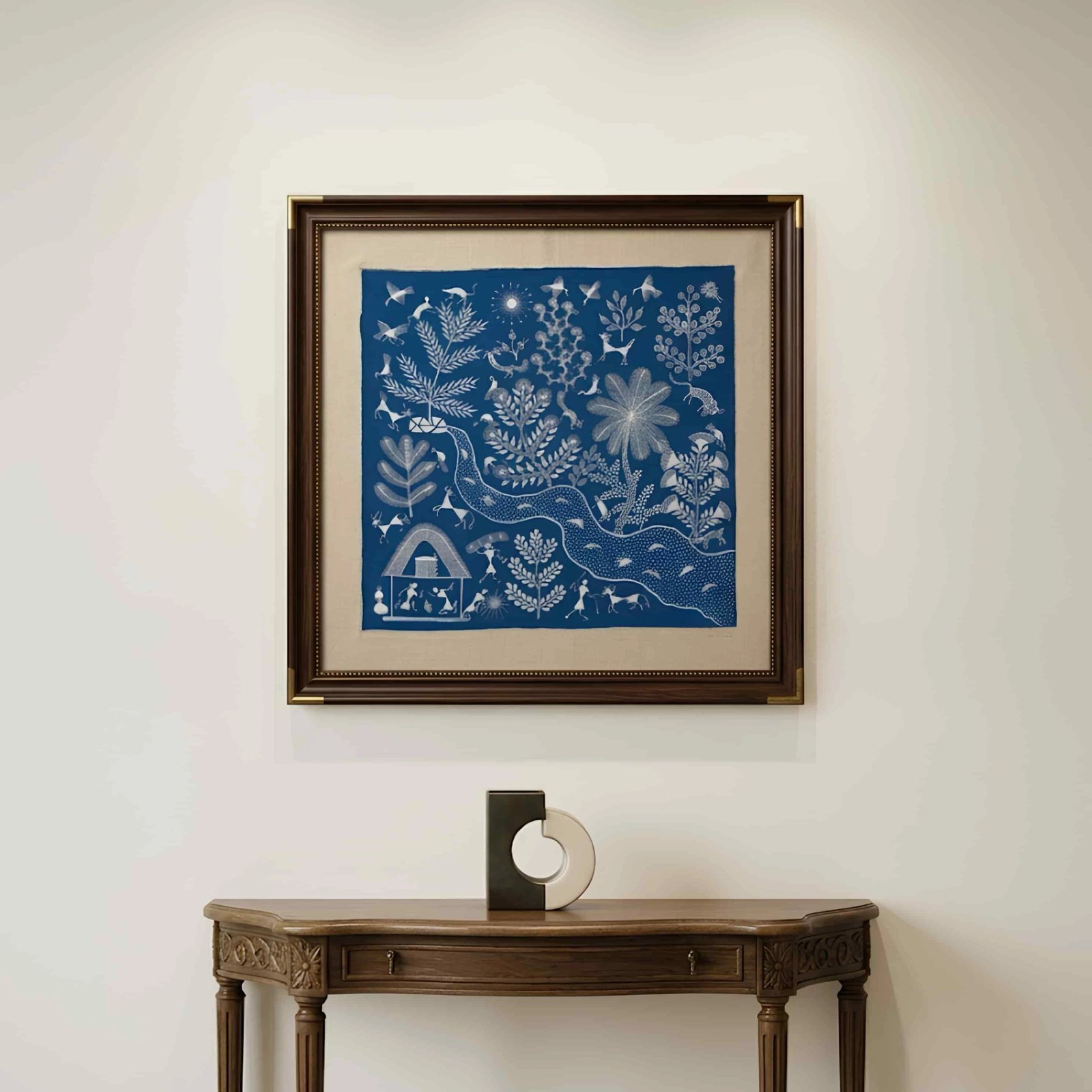 River of Life Tribal Forest Folk Art Painting Thumbnail 2