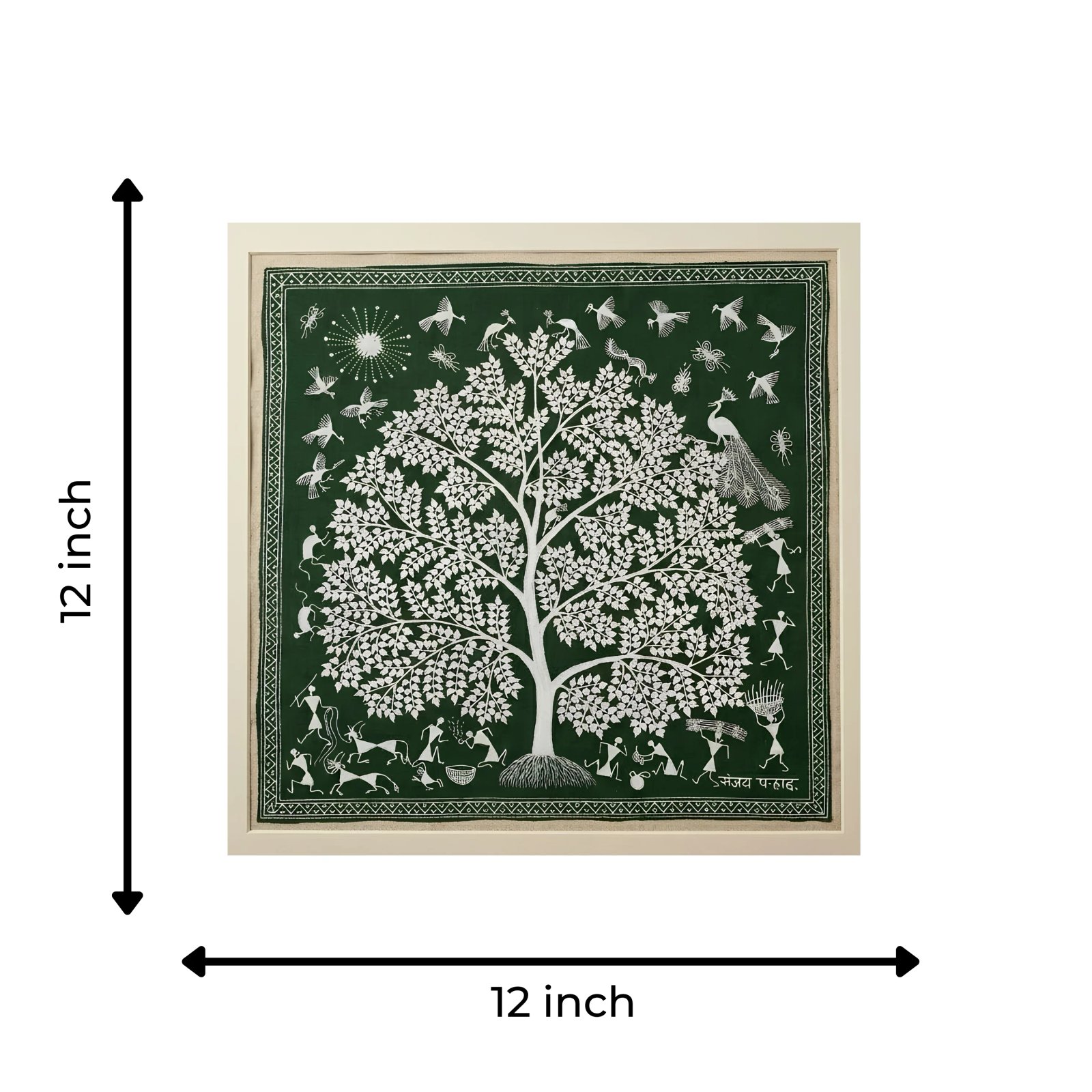 Tree of Life – Tribal Nature Folk Art Painting Thumbnail 3
