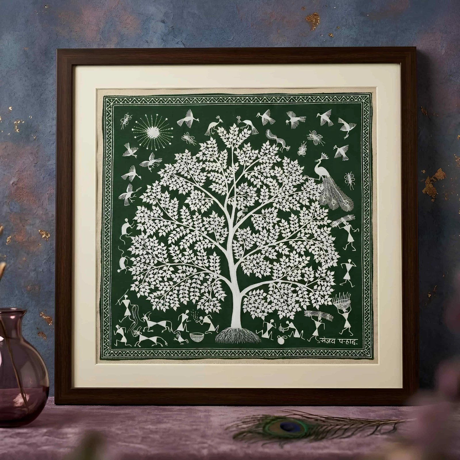 Tree of Life – Tribal Nature Folk Art Painting Thumbnail 1
