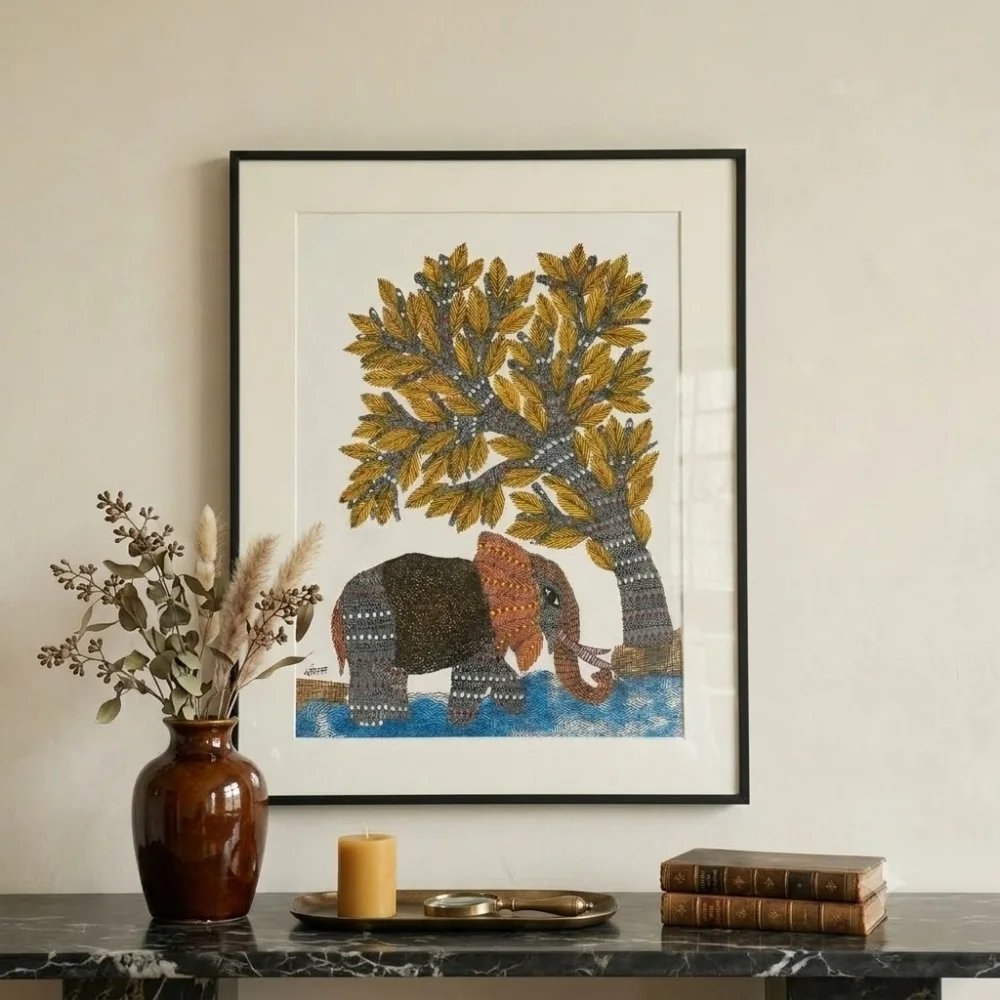 The Majestic Elephant at the Riverbank Thumbnail 2