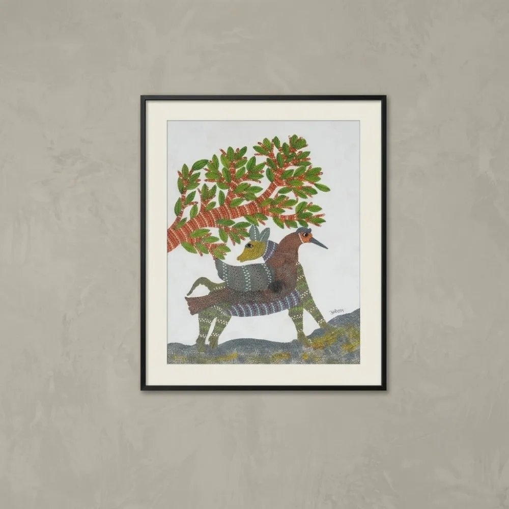 The Mythological Hybrid Forest Stag and Celestial Bird Thumbnail 1