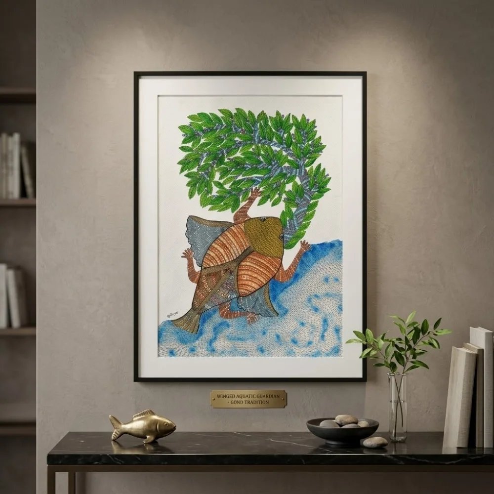 The Mythical Great Fish Emerging by the Sacred Tree Thumbnail 2