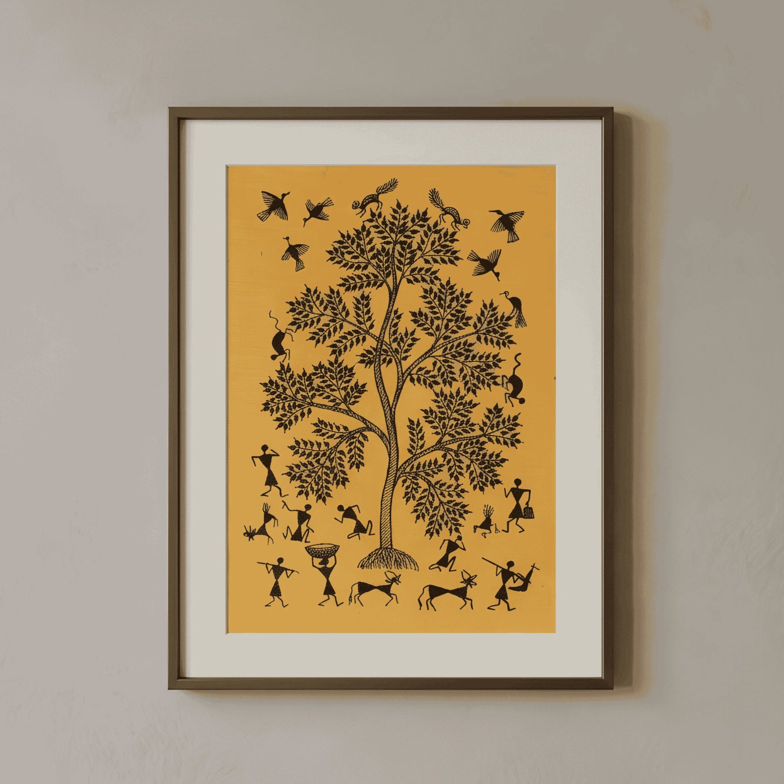 Authentic Warli Tree of Life Thumbnail 1