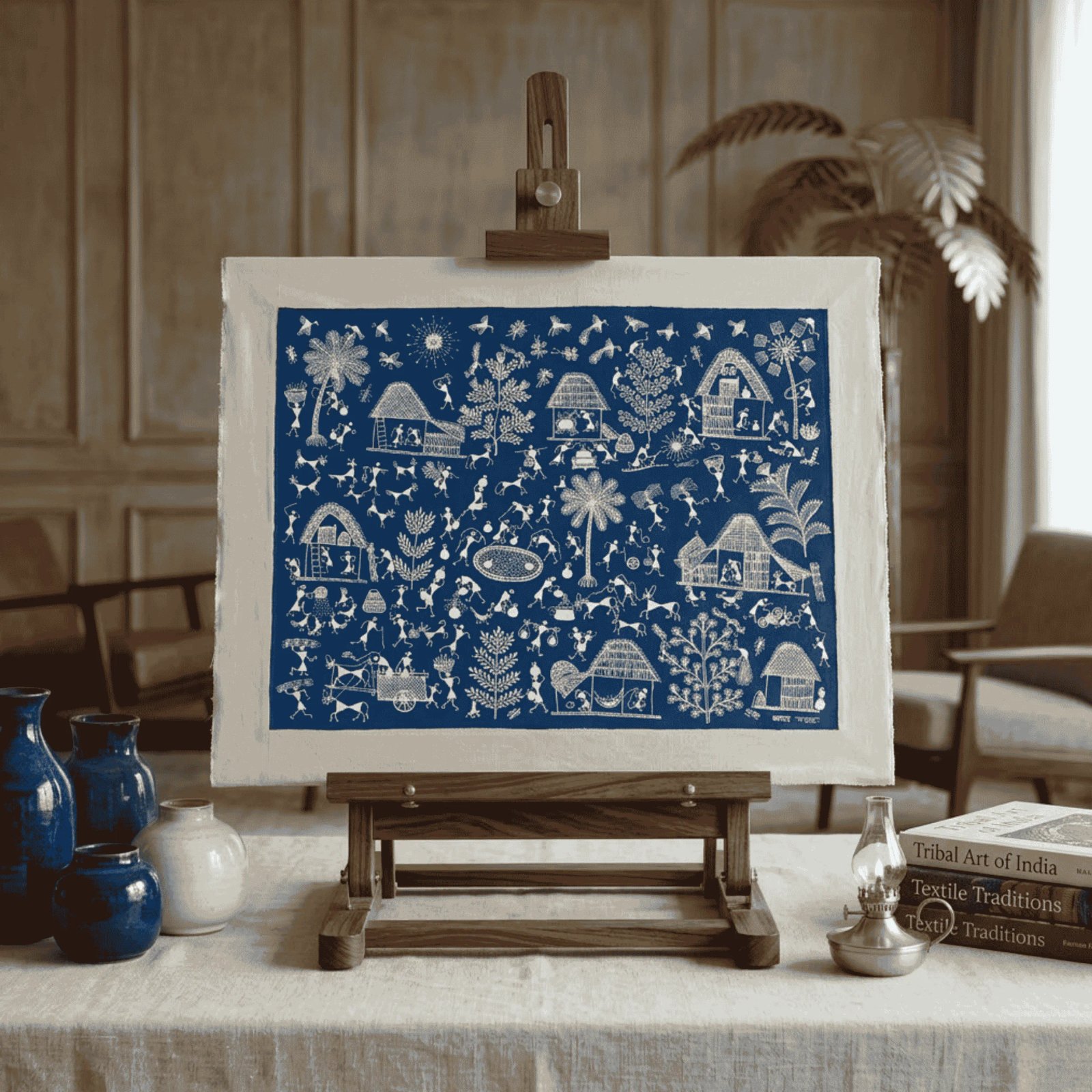 Authentic Warli Tree of Life & Forest Wilderness Thumbnail 2