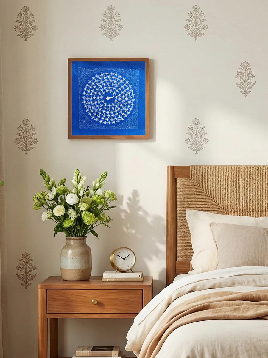 At the Heart of the blue: Wings and Fins in Warli painting thumbnail 3