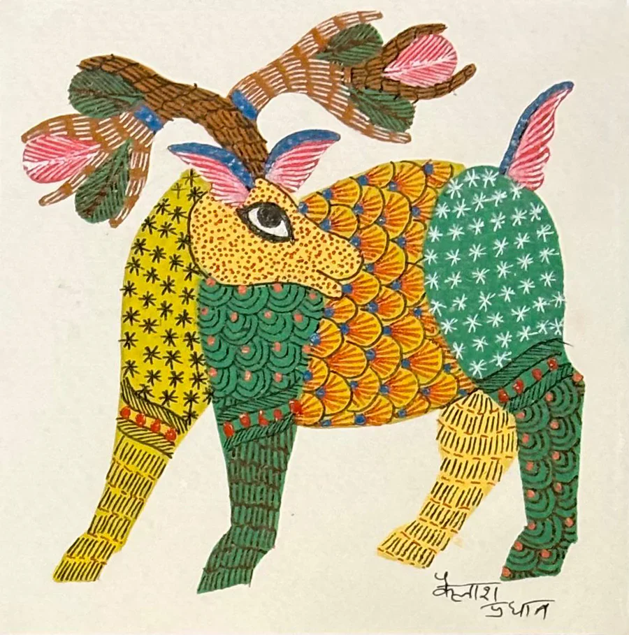 Set of Gond Paintings alternate view