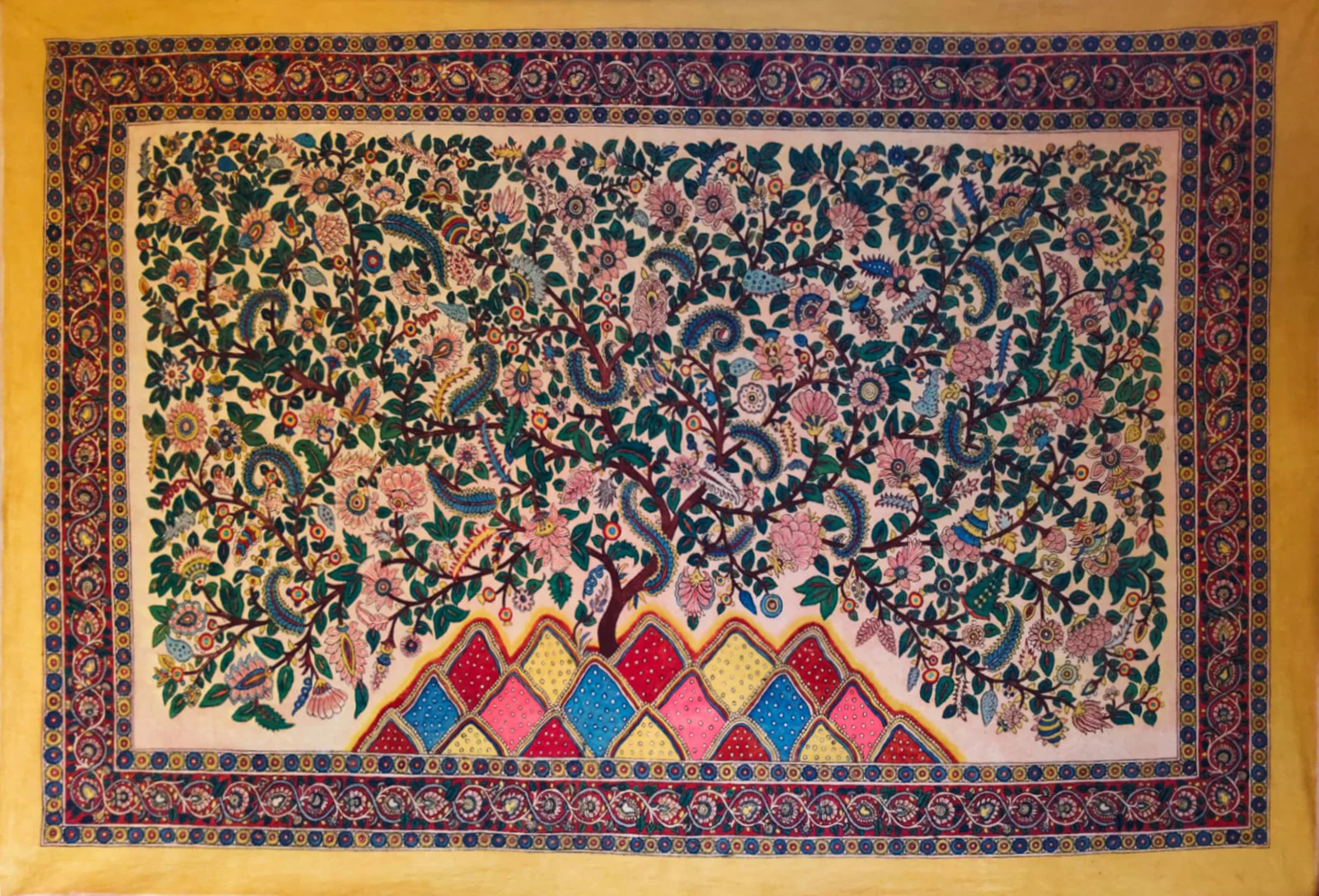 Tree of life in Kalamkari alternate view