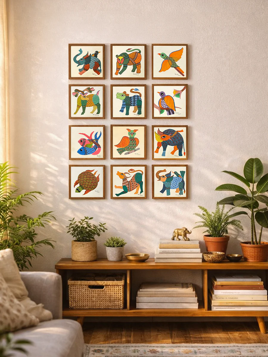 Set of Gond Paintings