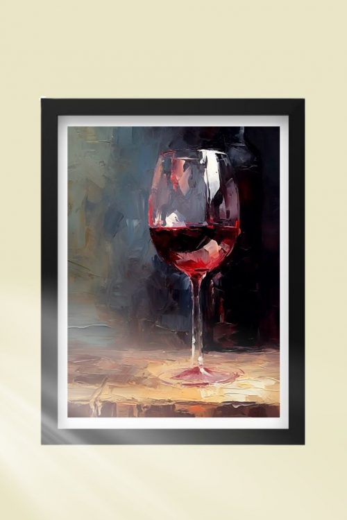 Wine Glass Modern Art
