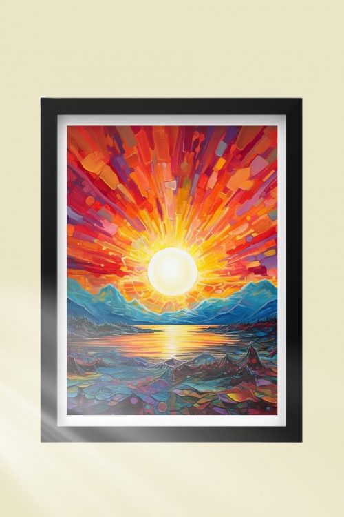 Sunset Landscape Art