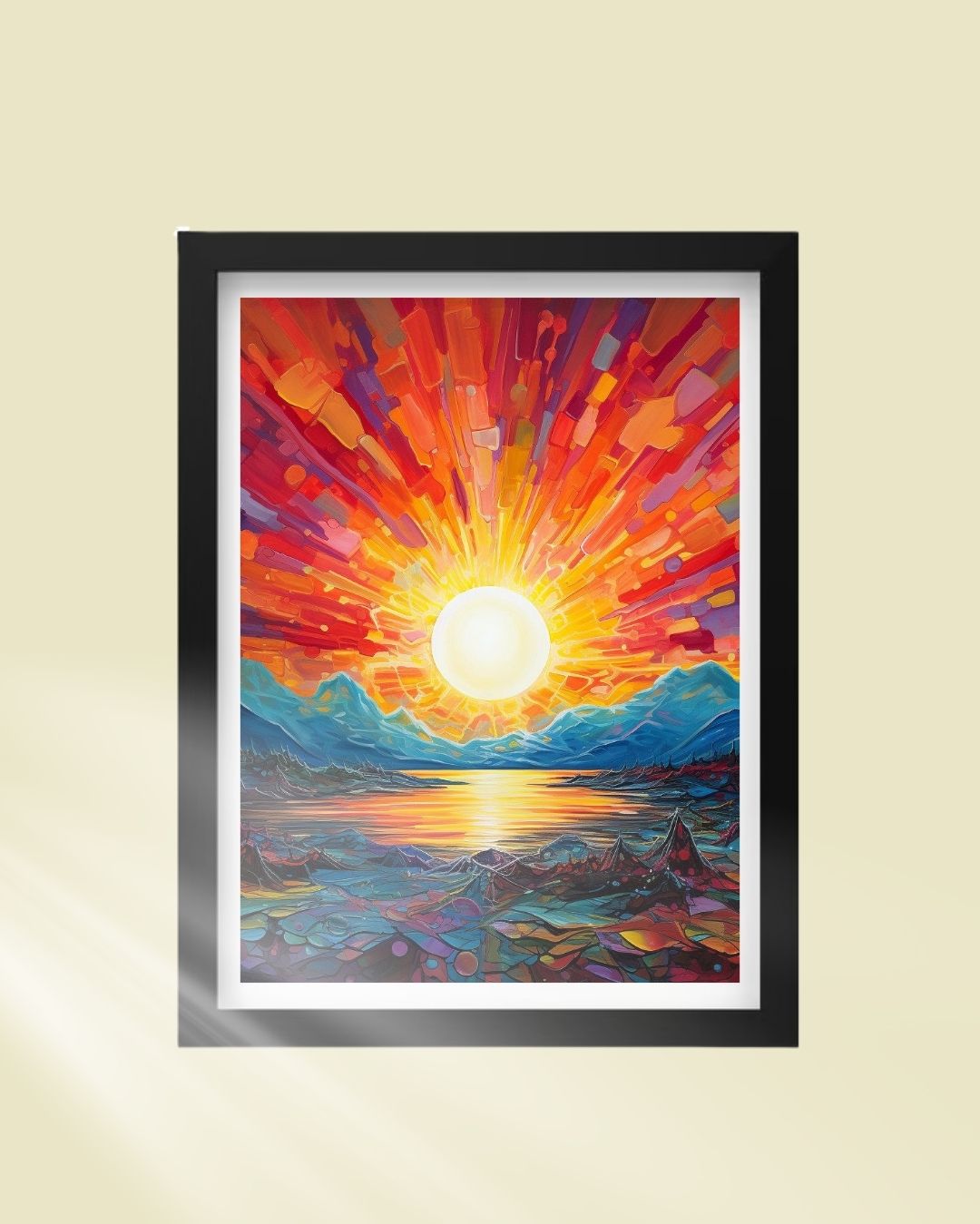Sunset Landscape Art
