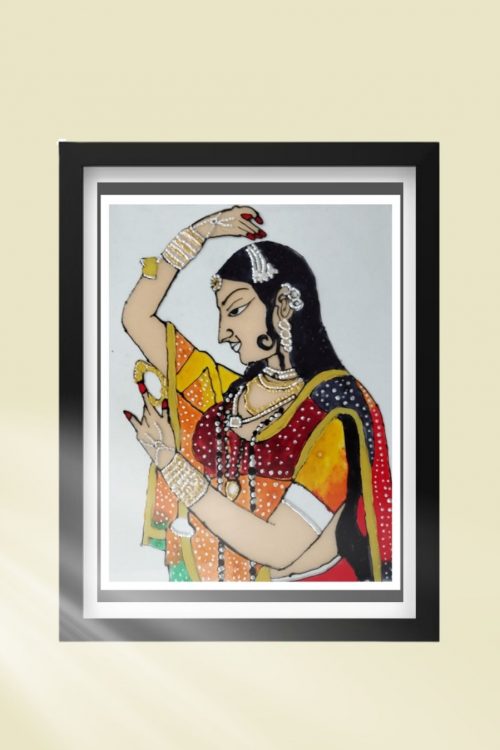 Beautiful Lady Folk Art